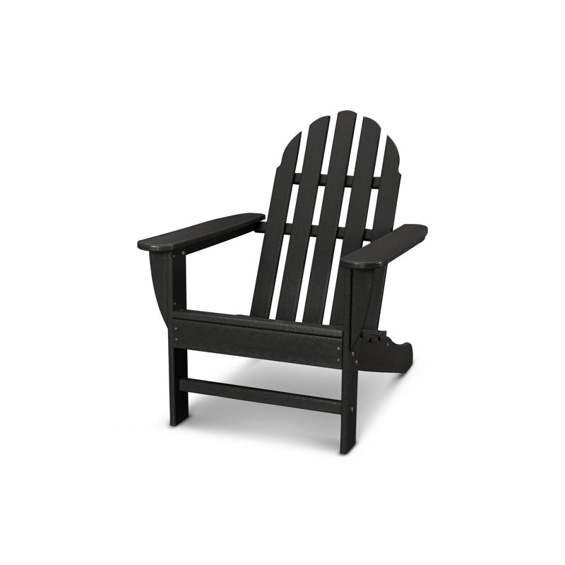 POLYWOOD Acosta Adirondack Chair, Black