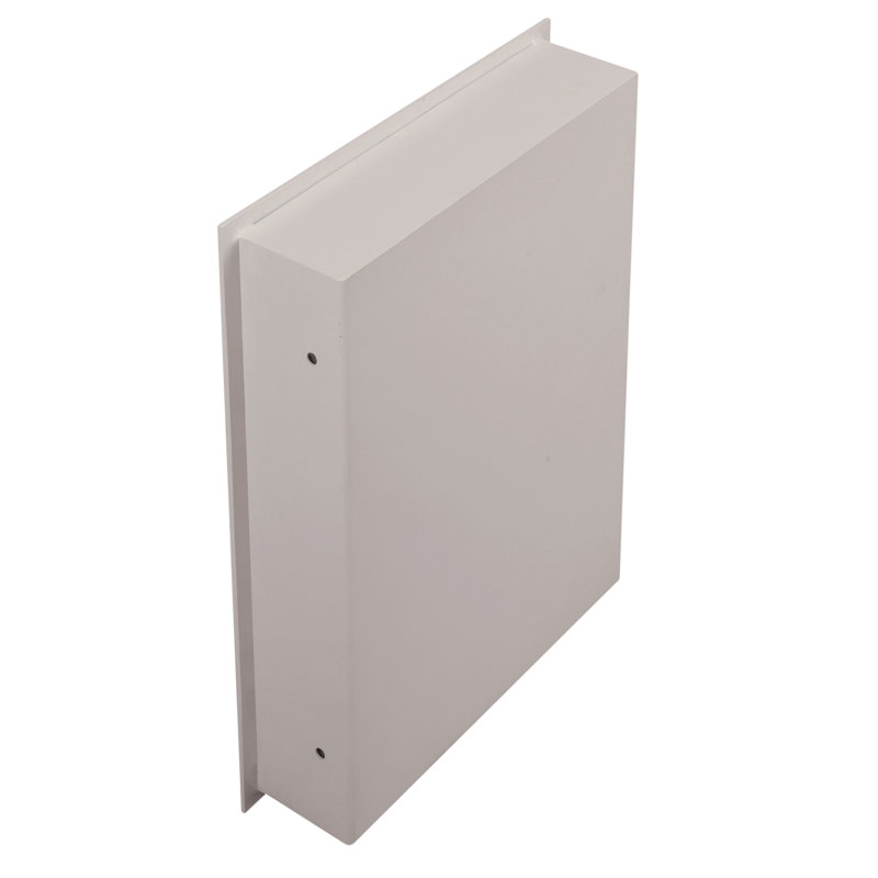 White Steel Biometric Fingerprint In-Wall Safe with Touchpad Control