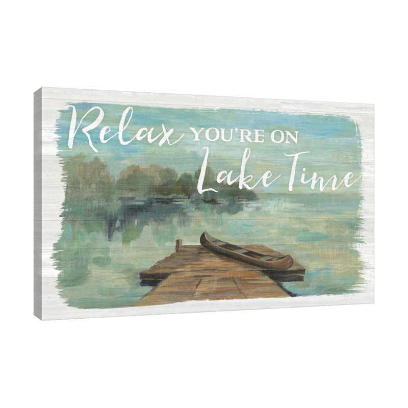 «Lakeside Retreat II» par Silvia Vassileva, reproduction sur toile tendue, H 32 po x l 32 po x P 1,5 po