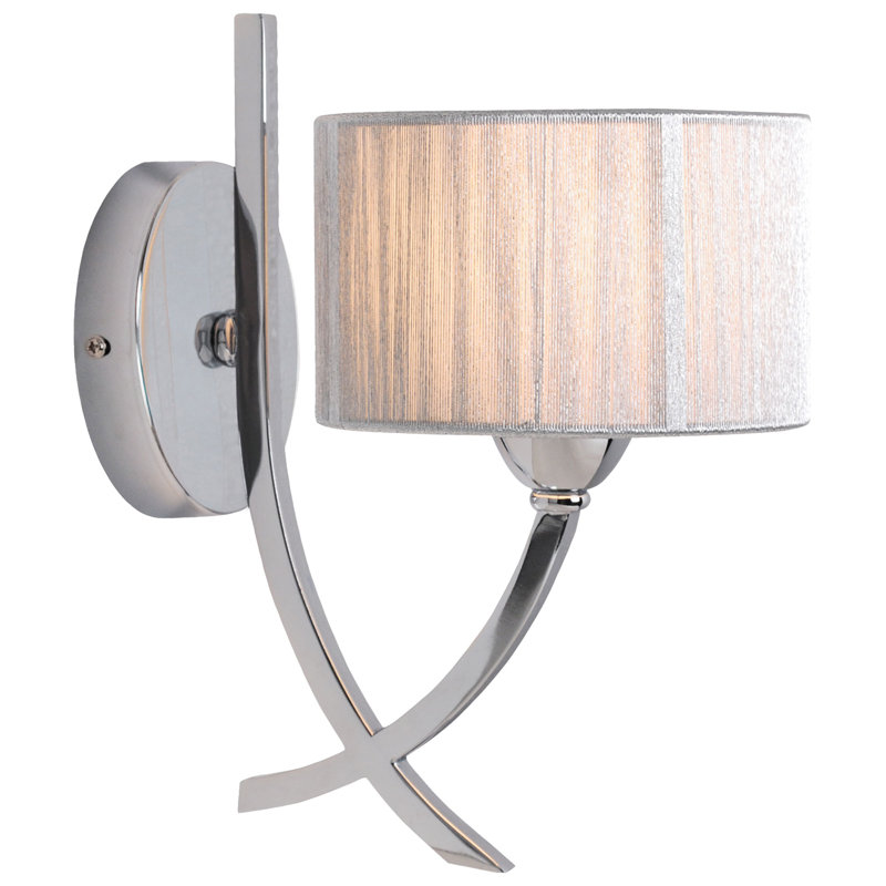 Yusuf Chrome Armed Sconce