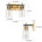 Fastbreak 2-Light Dimmable Brass/Black Vanity Light