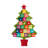 Handmade Hand Felted Wool Multicolor Tree Advent Calendar
