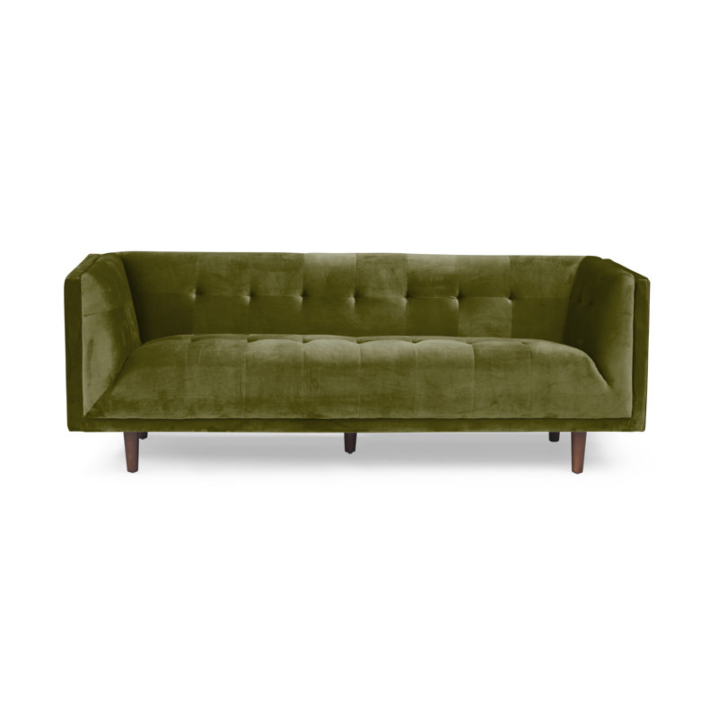 George 82 " Velvet Sofa, Sapphire Velvet
