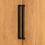 Armoire en placage attrayante avec un grand espace de rangement: bureau, entrée, couloir, salon, vestibule. Tablette centrale de 71,8 po de hauteur et réglable, poignées en aluminium chic, tablette inférieure pour plus de rangement,-1112196401