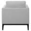 Chaise à dossier coussiné gris clair