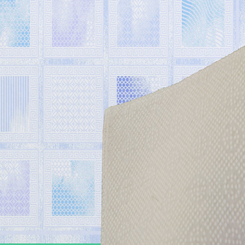 Tapis tissé élégant (3,9 x 4,0 pi), 100% polyester, hauteur des poils: 0,3 po | Antibactérien et antidérapant, impression numérique 3D | Lavable à la machine, parfait pour la décoration intérieure, le salon et la chambre à coucher