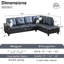 Canapé modulaire en cuir 2 pièces Bawan-2074801188-2074801170