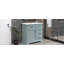Meuble-lavabo 36 po avec lavabo, lavabo en céramique, 2 tiroirs basculants, charnières de porte à fermeture en douceur, gris-930505525