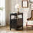 Solid Wood 2-Drawer End Table with Fluted Detailing-1108984142-1109324732