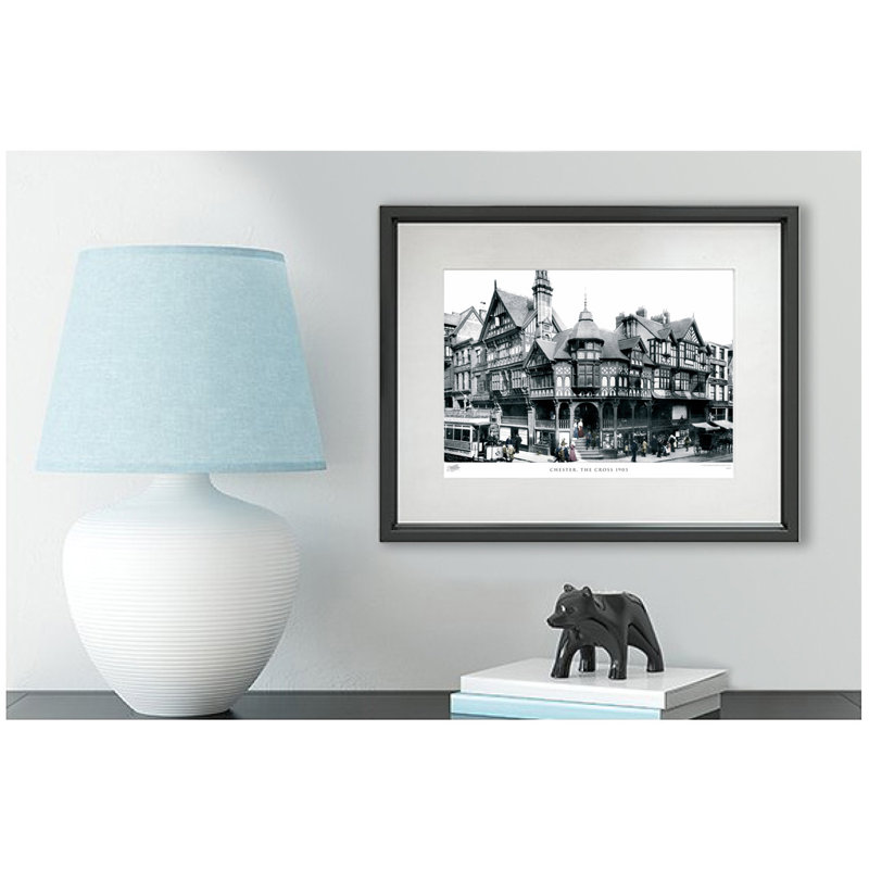 Chester, The Cross 1903 by Francis Frith - Single Picture Frame Print, 60cm H x 80cm W x 2.3cm D, Black/White spot colouring