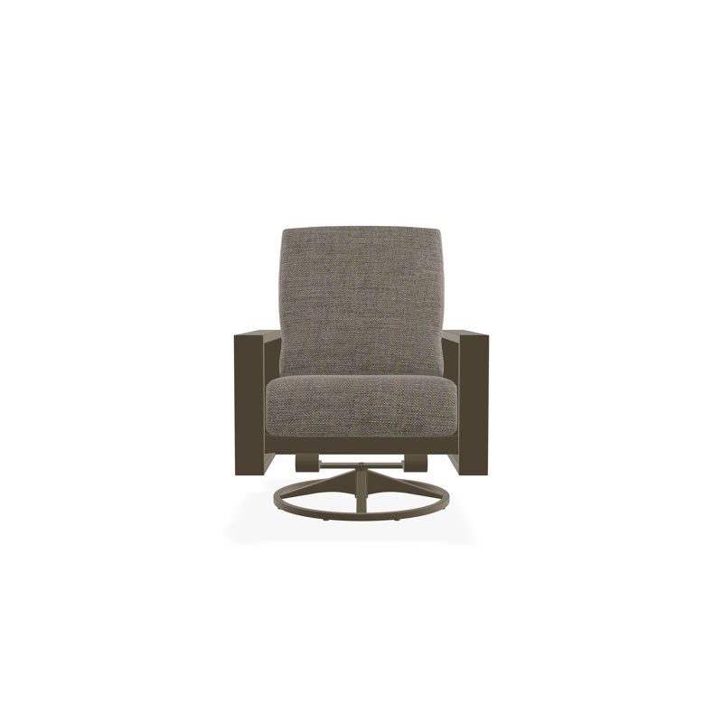 Larssen Deep Seating Cushion Swivel Rocker, Beachwood, Cast Ash Sunbrella® Plainweave