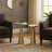 Sculptural Accent Side Tables With Pedestal Bases - Bedside Narrow End Tables Or Stylish Living Room End Tables - Set Of 2, 24", Gold
