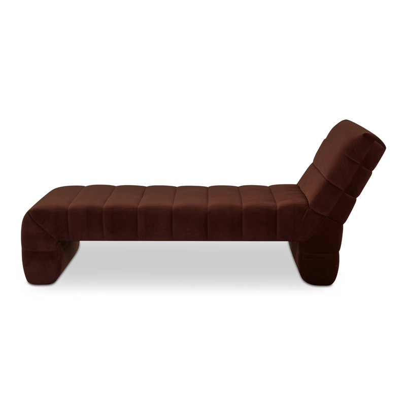 Verity Chaise Lounge, Warm Brown