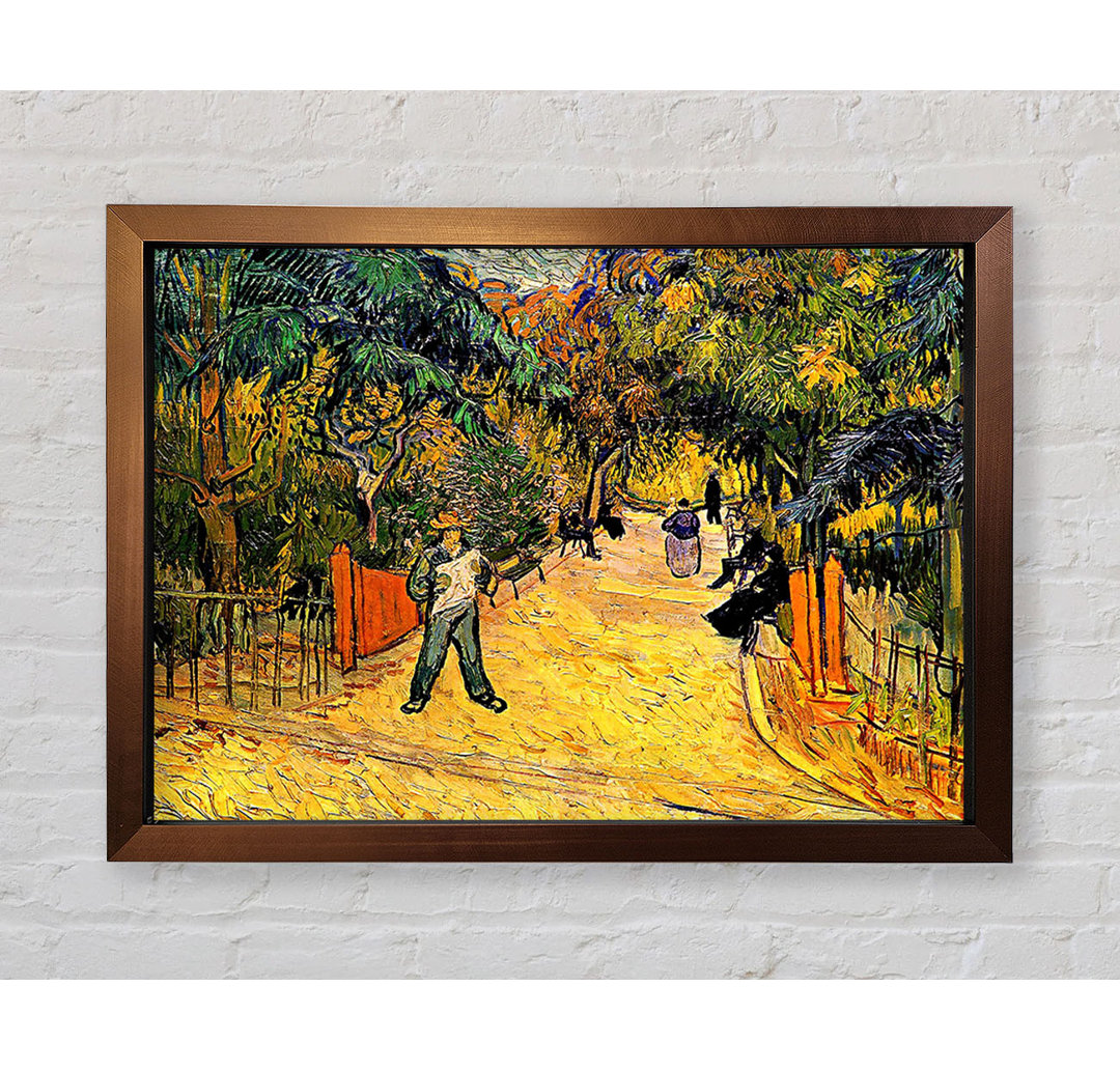 Eingang zum öffentlichen Park in Arles von Vincent Van Gogh - Einzelne Bilderrahmen Kunstdrucke