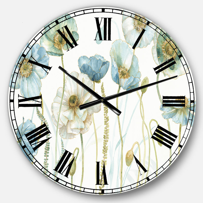 My Greenhouse Cottage Flowers IV - Horloge murale traditionnelle, Moyen