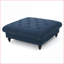 Repose-pieds | Carré classique capitonné 40,5 po | Bourgogne rouge & amp; Tissu crème | Bois manufacturé | Assemblage de la lumière | Salon | Repose-pieds | Tissu-1325834030