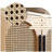 Modern Burlywood Solid Wood Sideboard