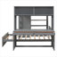 Lit mezzanine avec lit autonome, tablettes, bureau et garde-robe-267205006-267205007