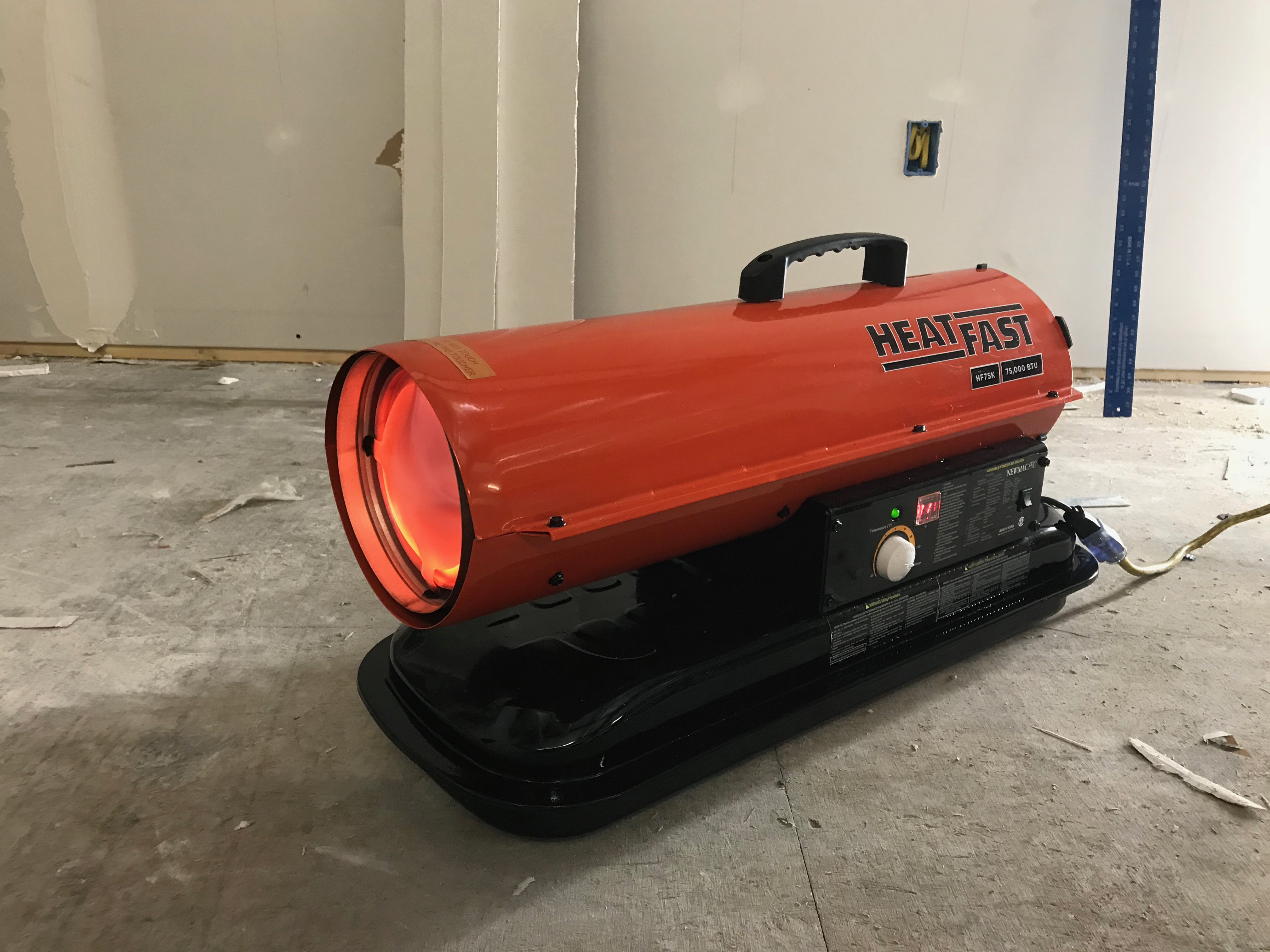 HeatFast 75000 BTU BTU Kerosene Utility Space Heater with Adjustable  Thermostat and with Digital Display u0026 Reviews | Wayfair