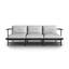 230cm Wide Metal Patio Sofa with Cushions-2124266315