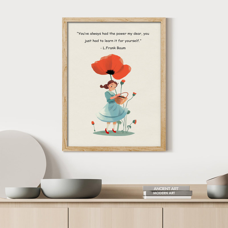 "Citation de beauté pour enfants" sur papier, Naturel, H 14 po x l 11 po
