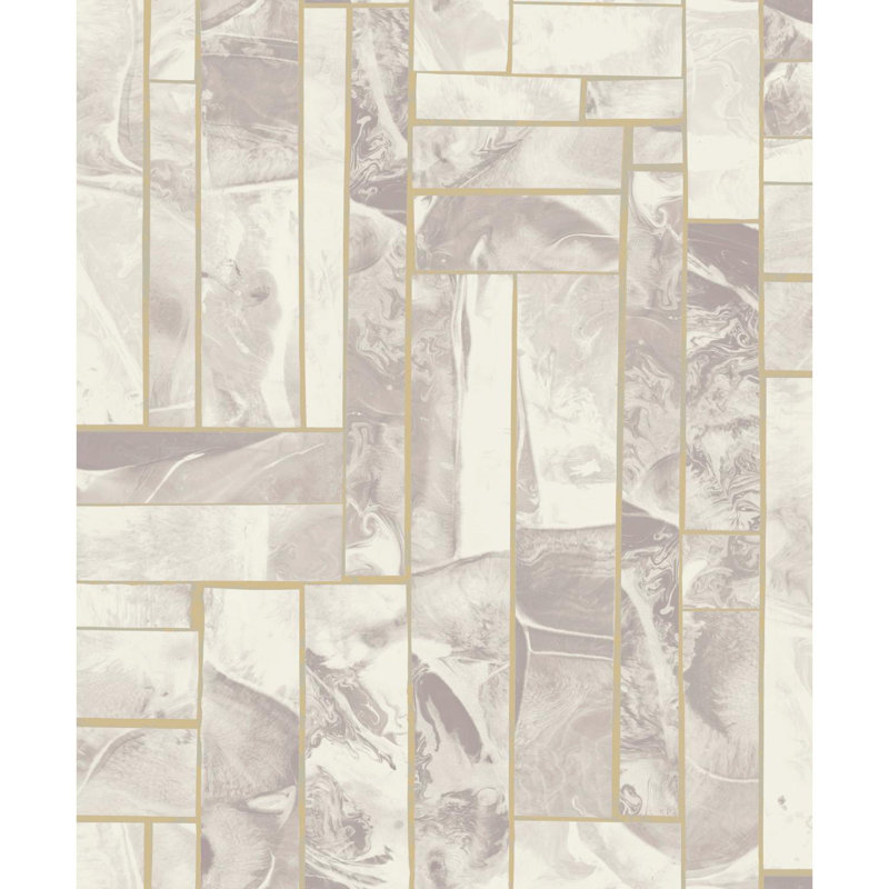 Papier peint géométrique Candice Olson, Lavande
