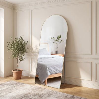 Miroir de plancher pleine longueur en aluminium