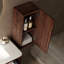 Meuble-lavabo mural 14 po à rayures flottantes avec porte et tablette-1511437533-1511437532