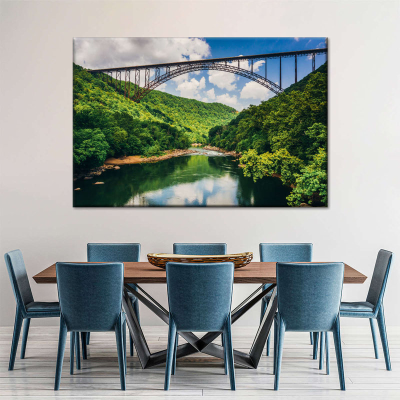 Impression sur toile New River Gorge Bridge, H 26 po x l 39 po x P 1,25 po