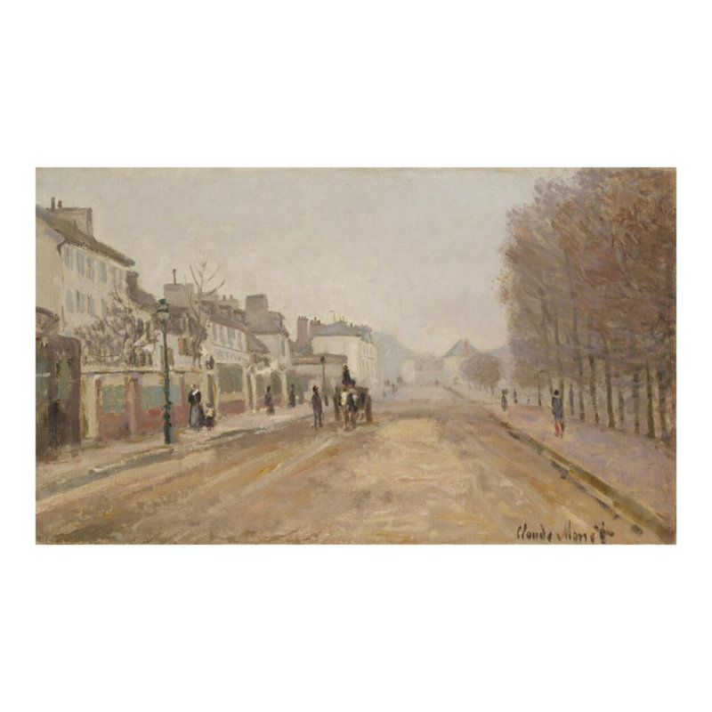 «Boulevard Héloise Argenteuil» par Claude Monet - Estampe numérique, H 16 po x l 20 po