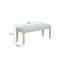 Banc de salle à manger rembourré gris, siège en bois de hauteur standard, mobilier de style contemporain | Idée de cadeau