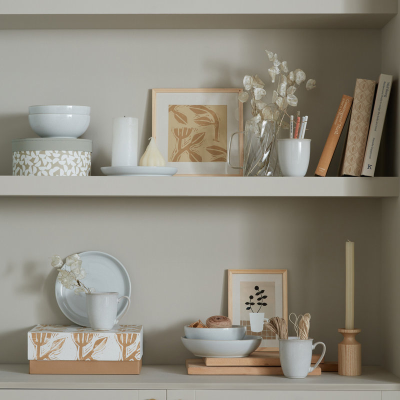 Denby Elements Pasta Bowls, Stone White