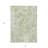 3' X 5' Artichoke Green Lavender And Beige Floral Washable Indoor Outdoor Area Rug