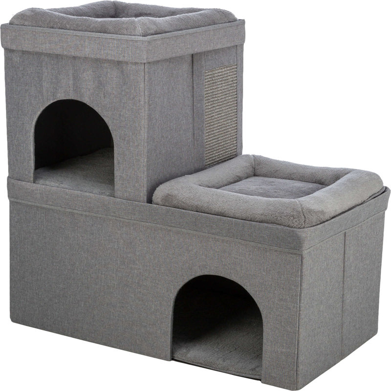 Crazy Cube Stackable Cat Condo, Double