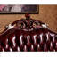 Fauteuil en cuir de vache de 50 po de large American