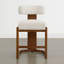 Tabouret de comptoir rembourré en bois massif-751692522