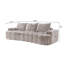 Canapé courbé en tissu 3 places Boucle-1759251615