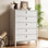 Commode à 5 tiroirs, H 44 po