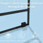 Porte de douche coulissante simple sans cadre l 60 po x H 76 po avec verre trempé transparent de 8 mm