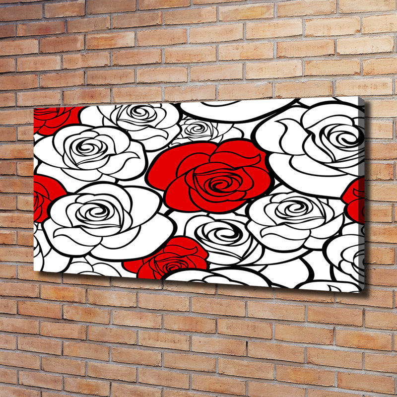 Roses 1 Piece Wrapped Canvas Wall Art