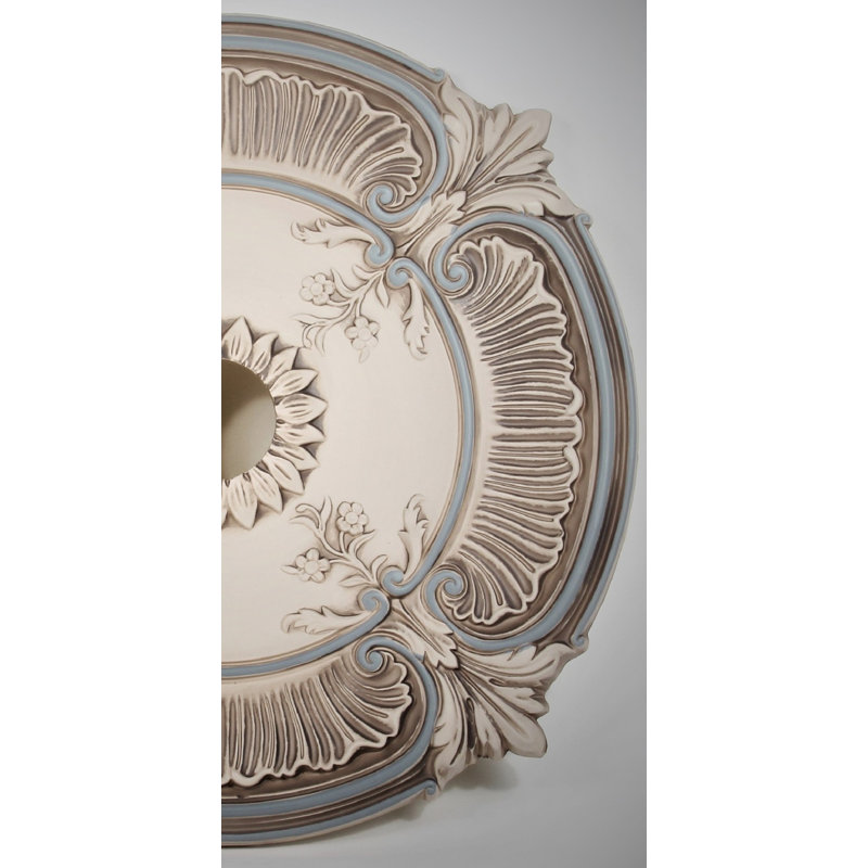 Ceiling Medallion, Rustic Weathered Brass