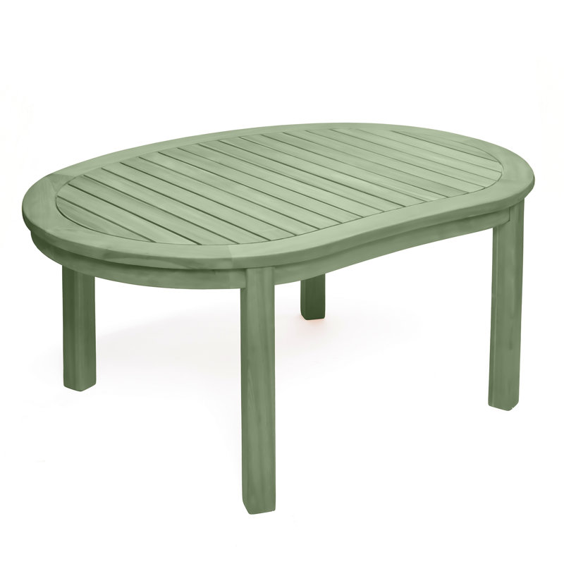 Woodfield Acacia Banana Table, Sage Green