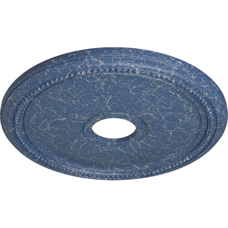 Médaillon de plafond H 18 po x l 18 po x P 1,125 po Diane, Americana craquelé