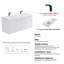 Meuble-lavabo mural double 61 po avec surface solide 61 po-93549455-93549456