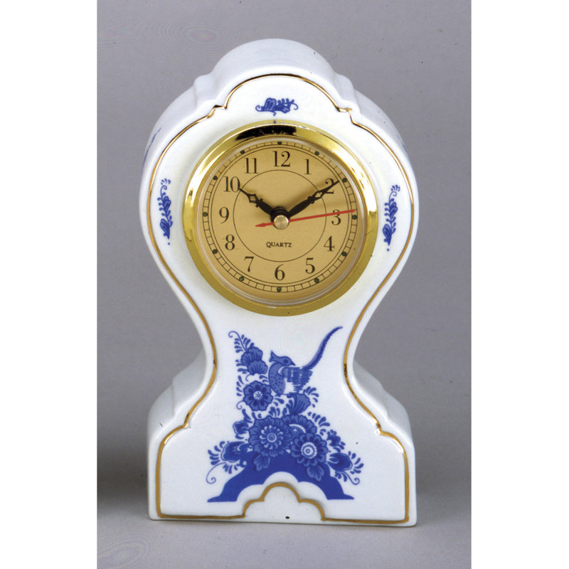 Analog Quartz Tabletop Clock, White