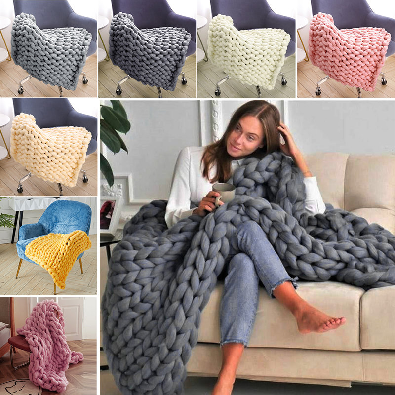 Casper Machine Tufted Throw Blanket, Grey, W100 x L120cm