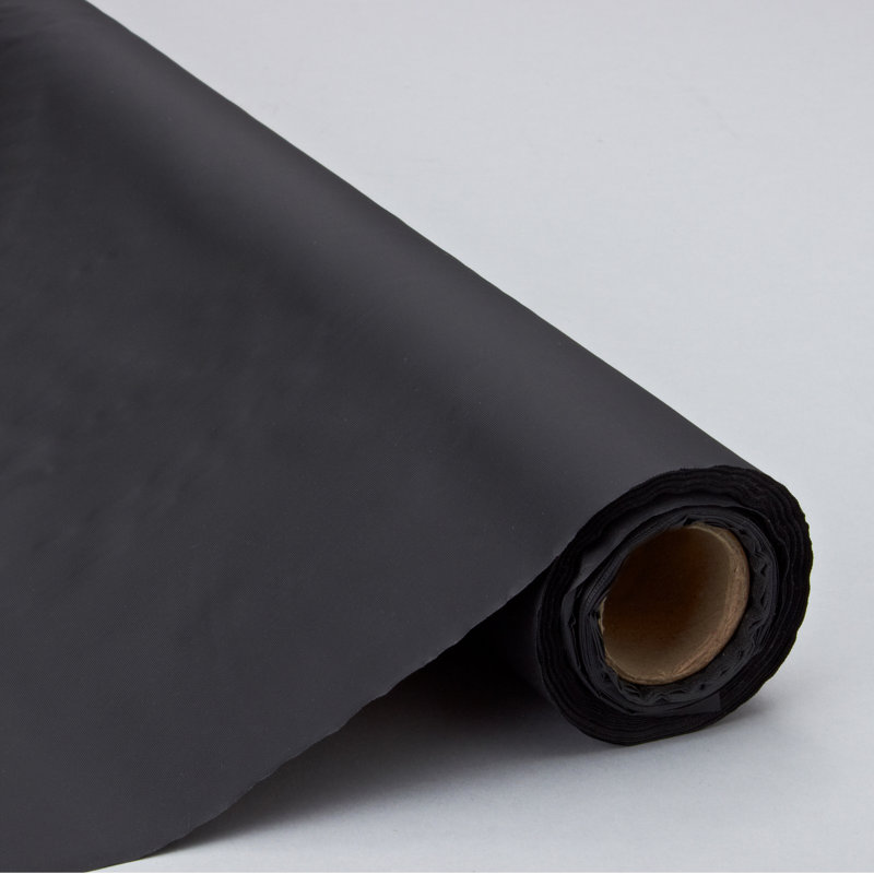 Rouleaux de nappe en plastique jetables, Noir