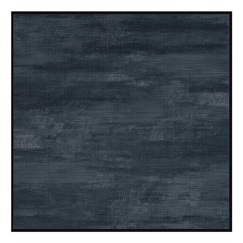 Machine Washable Abstract Gray Area Rug, Square 6'