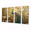 Chilmark - paon, art mural sur toile, 4 pièces-106425027