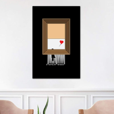 Banksy Shredding 1 Piece Wrapped Canvas Wall Art